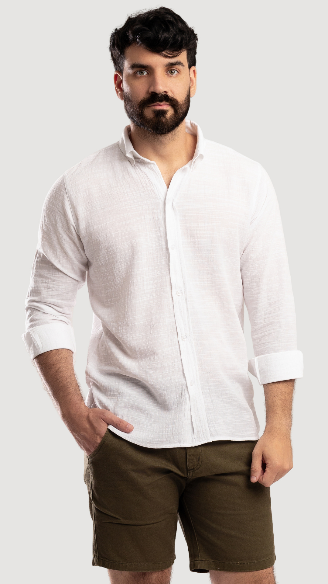 CAMISA BLANCA CON TEXTURA