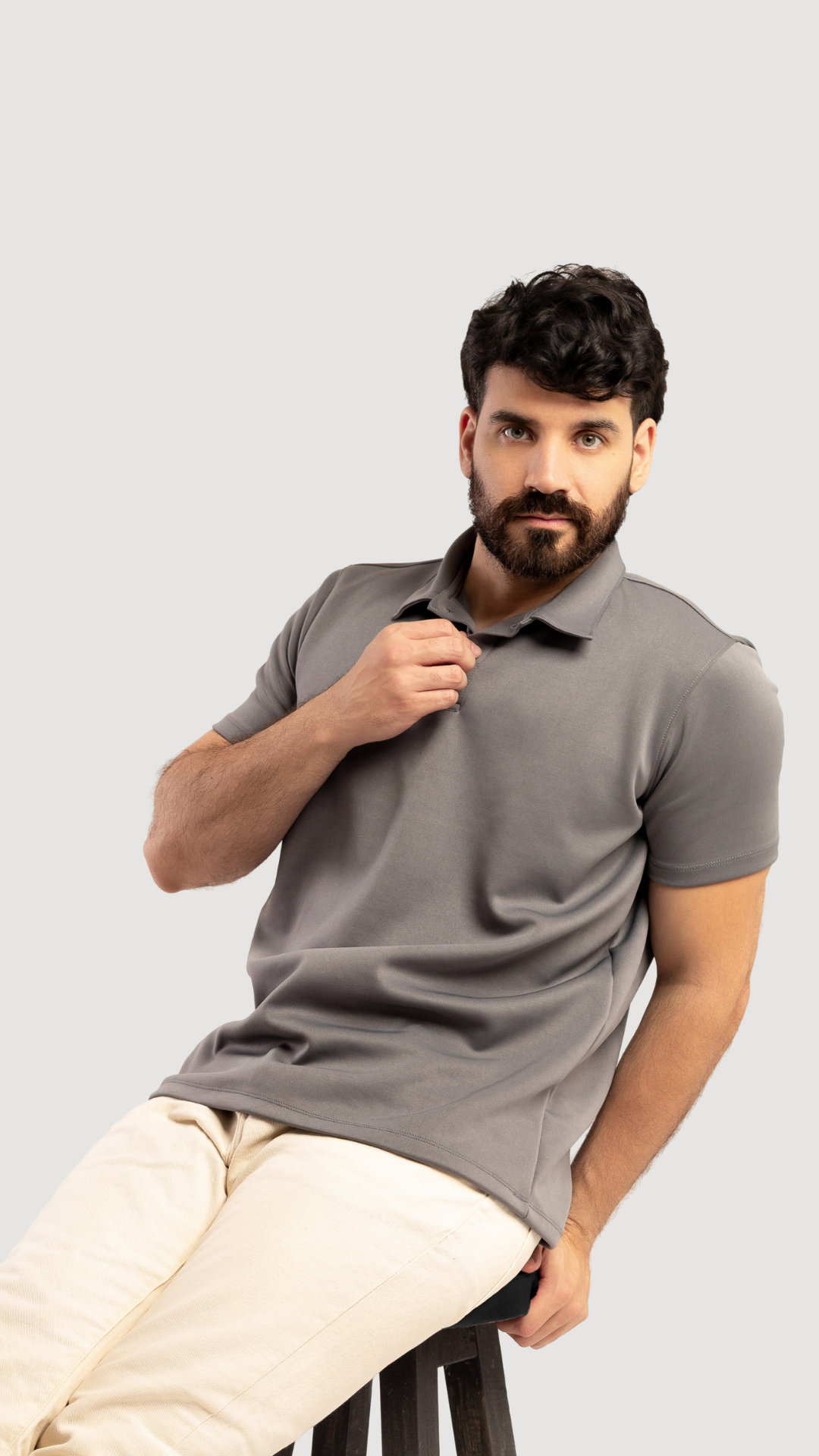 THE SMART POLO - GRIS