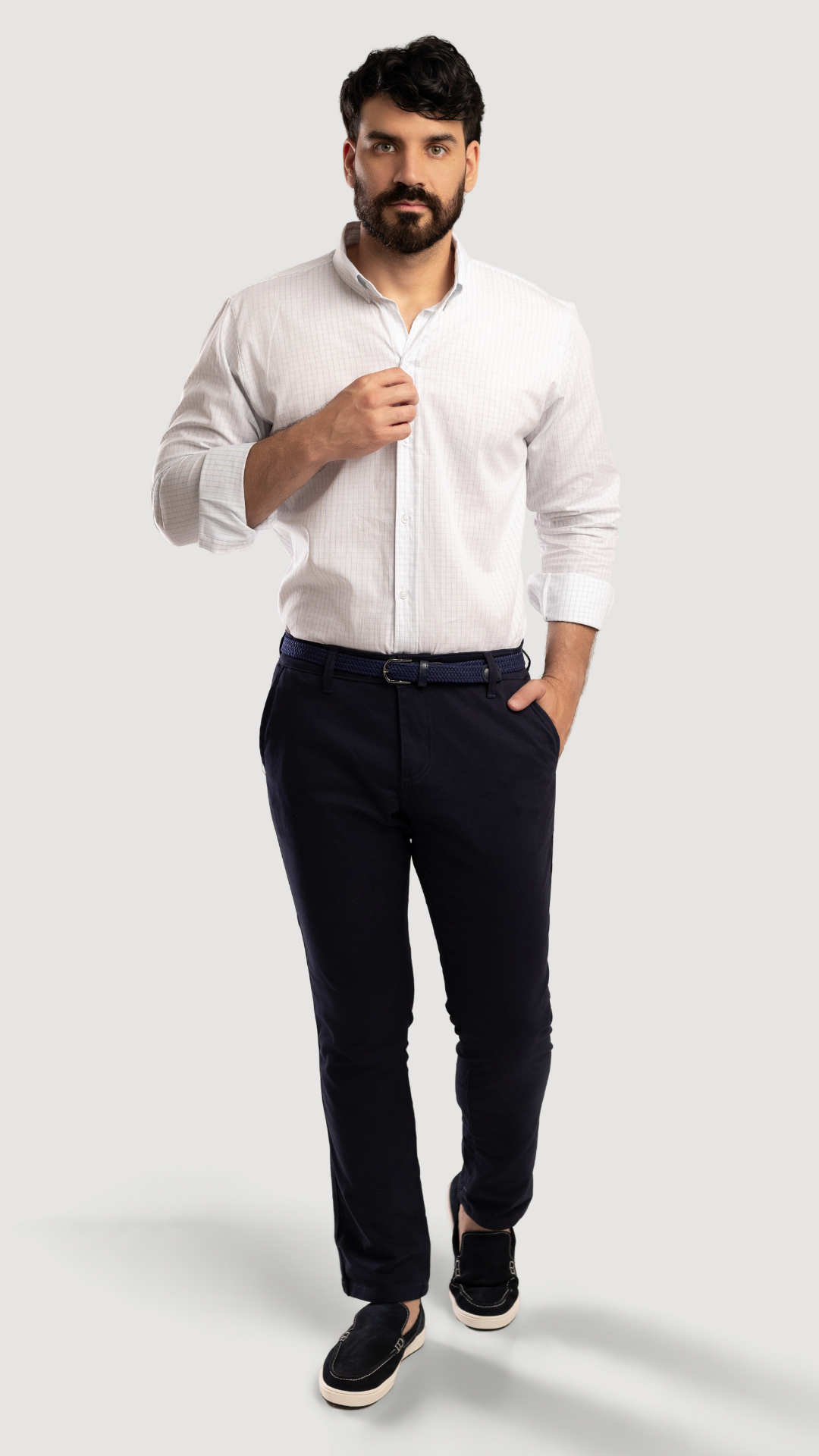 CHINO PANTS AZUL CORTE REGULAR