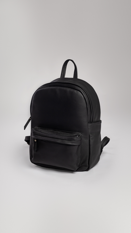 BACKPACK CUERO NEGRO