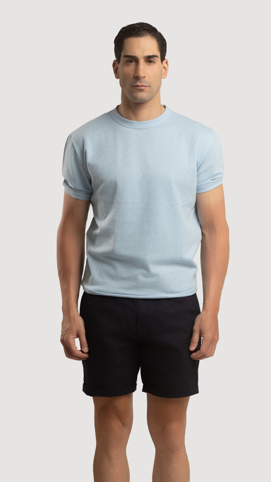 BASICA TEXTURIZADA CELESTE - SUMMER SELECTS