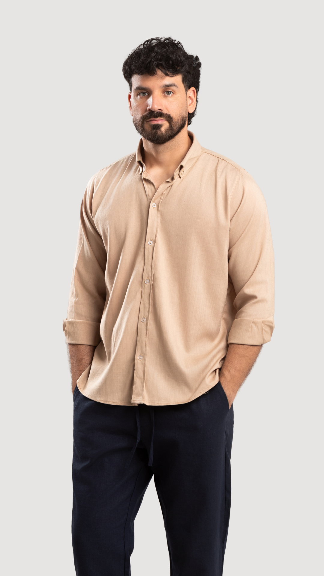 CAMISA BEIGE LIGHT MATERIAL