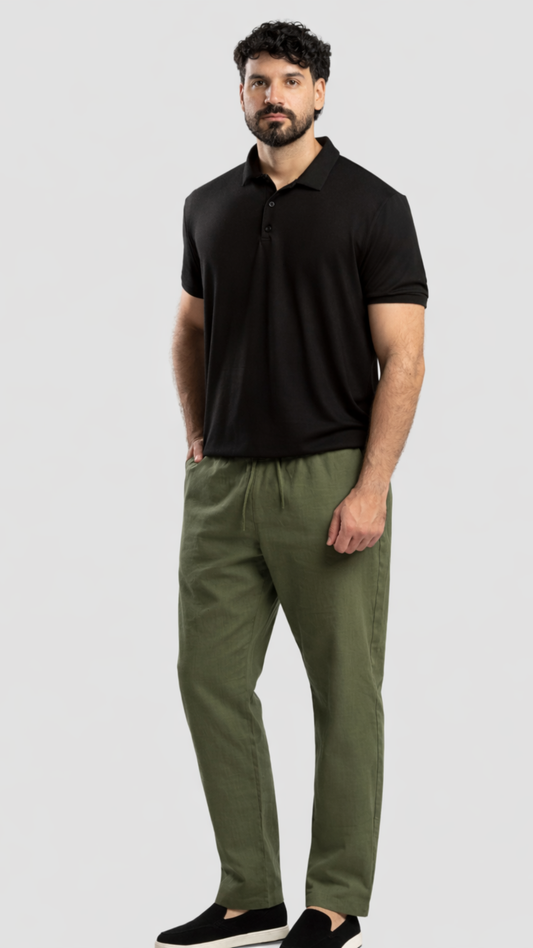 LINO PANTS VERDE MILITAR - SUMMER SELECTS