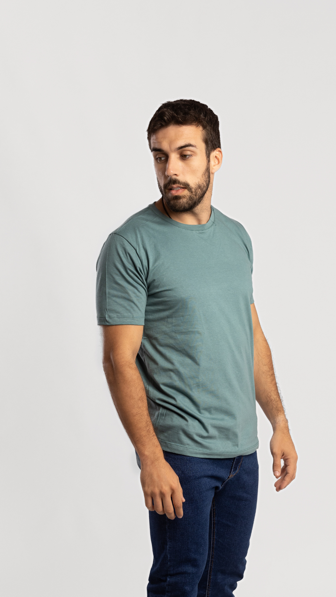 REMERA BASICA VERDE CLARO