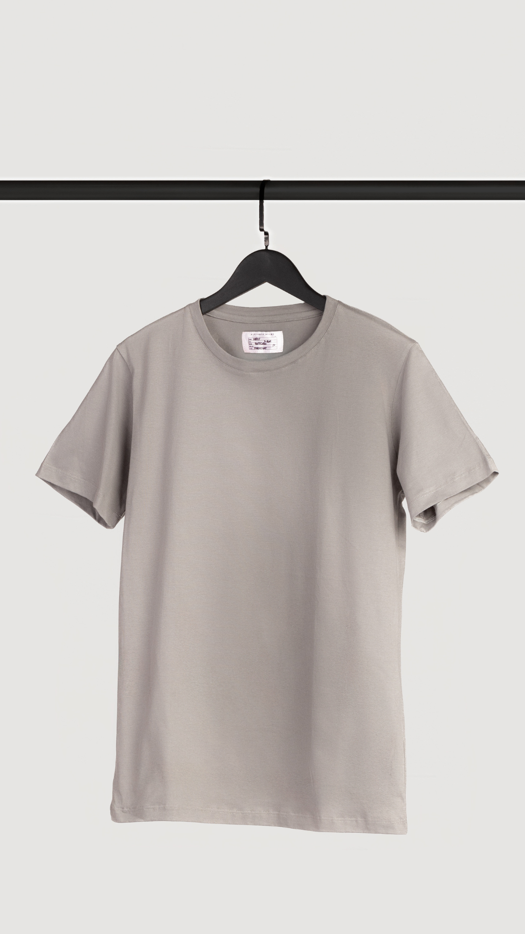 REMERA BASICA GRIS CLARO