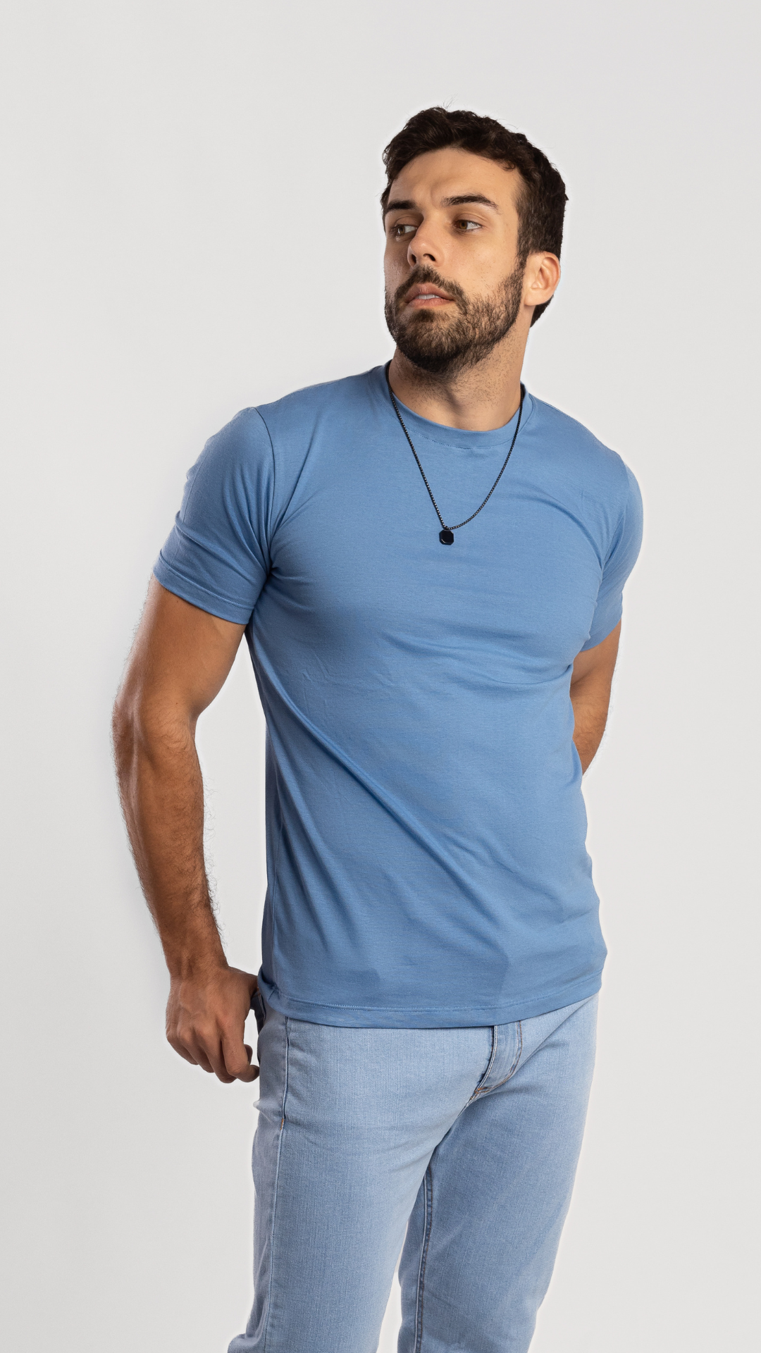 REMERA BASICA AZUL INDIGO