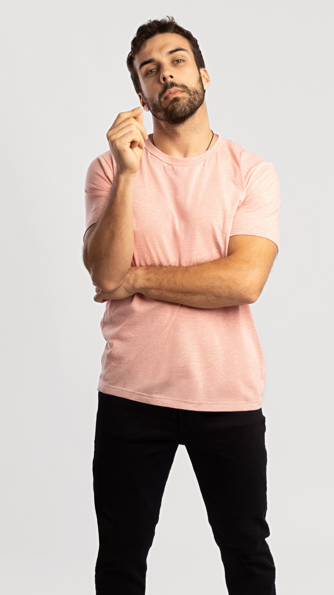 REMERA BASICA ROSA SAND COLOR