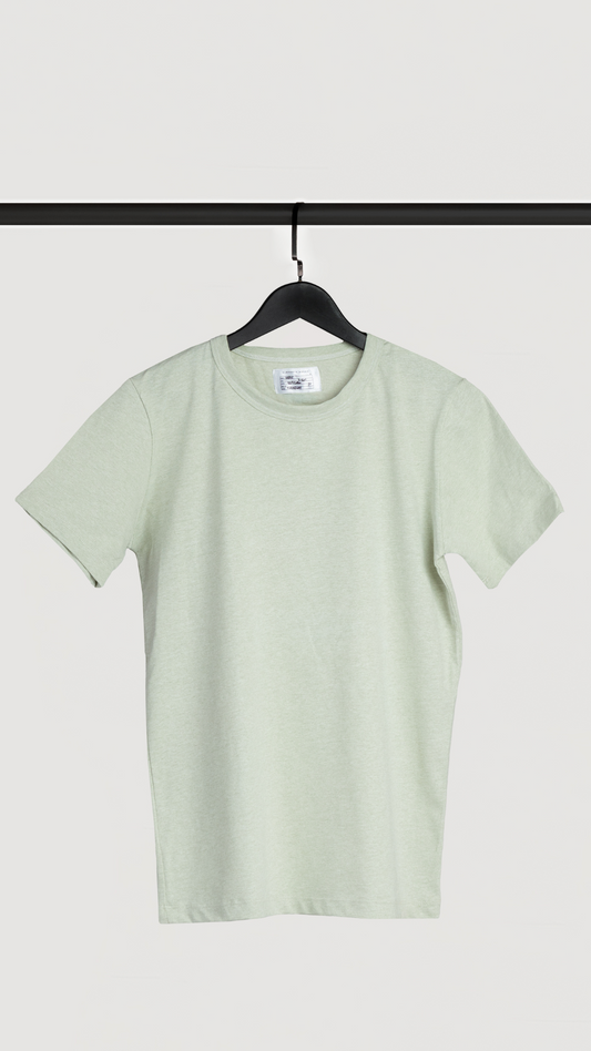 REMERA BASICA VERDE SAND COLOR