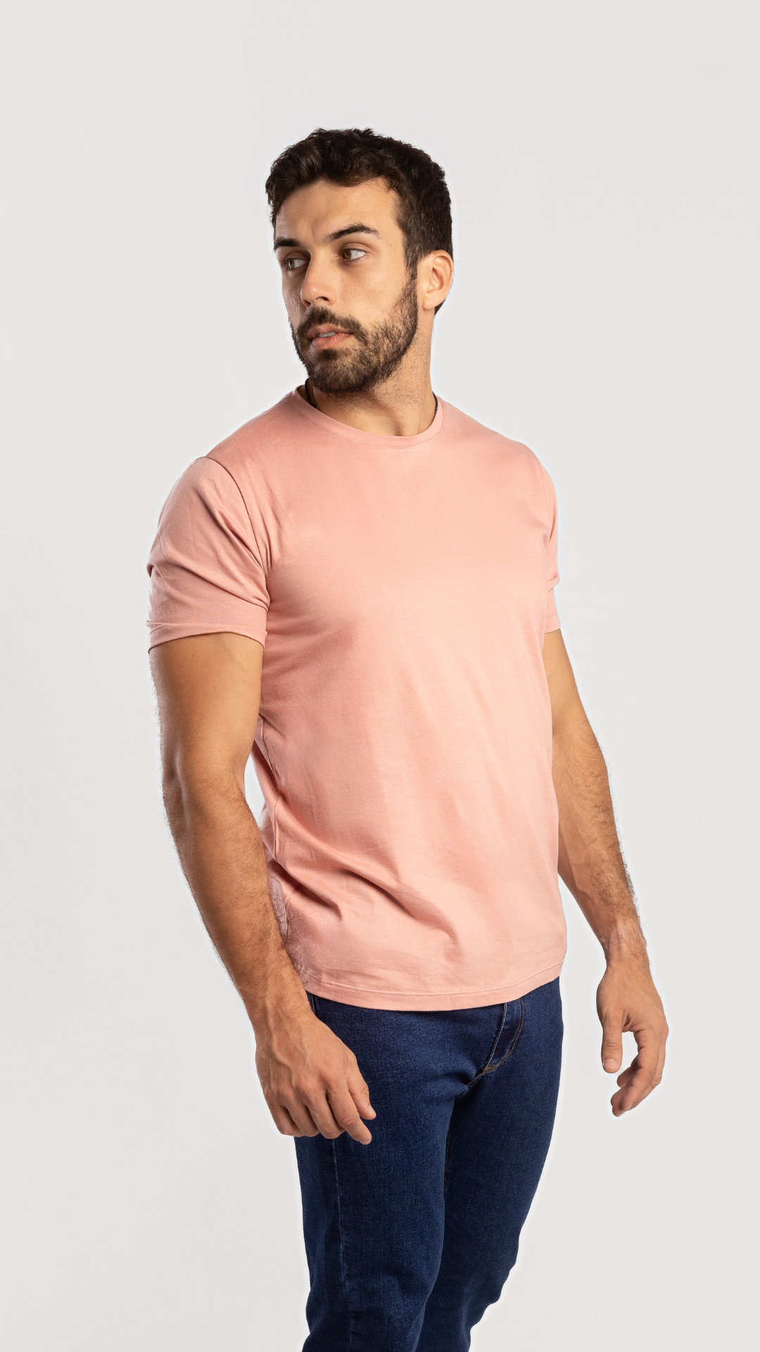 REMERA BASICA ROSADO OSCURO