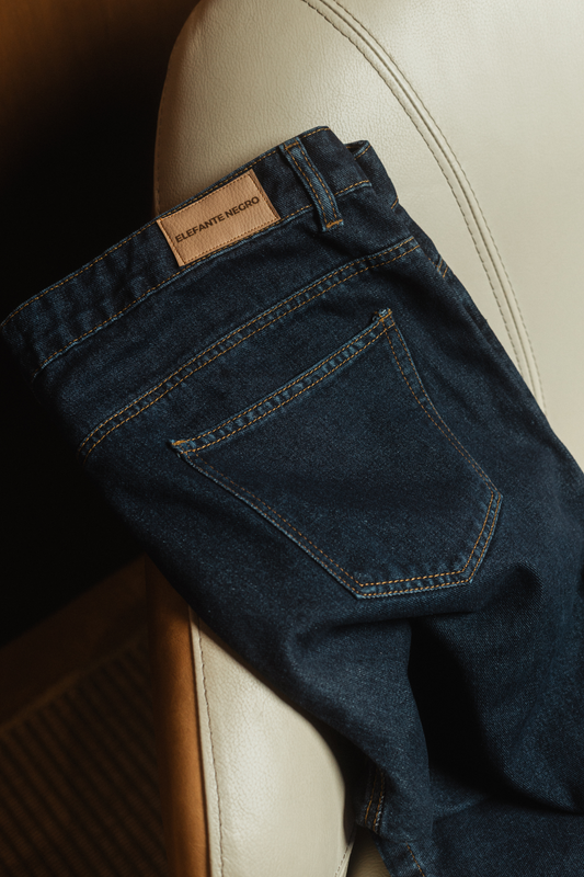 JEANS BLACK BLUE CORTE RECTO