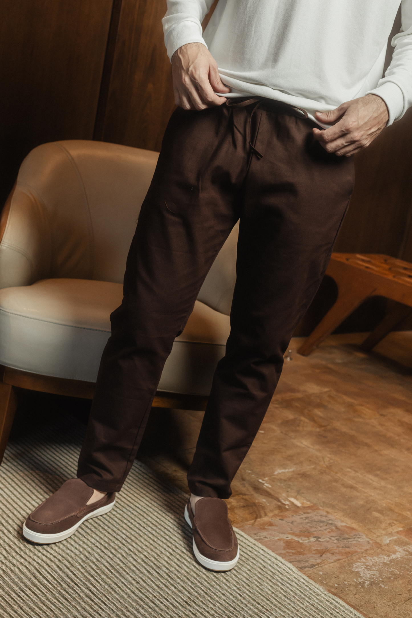 THE SMART JOGGER - MARRON